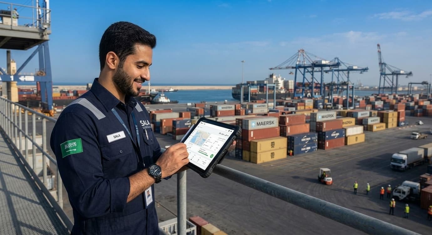 منظومة إدارة الشحنات في الموانئ السعودية